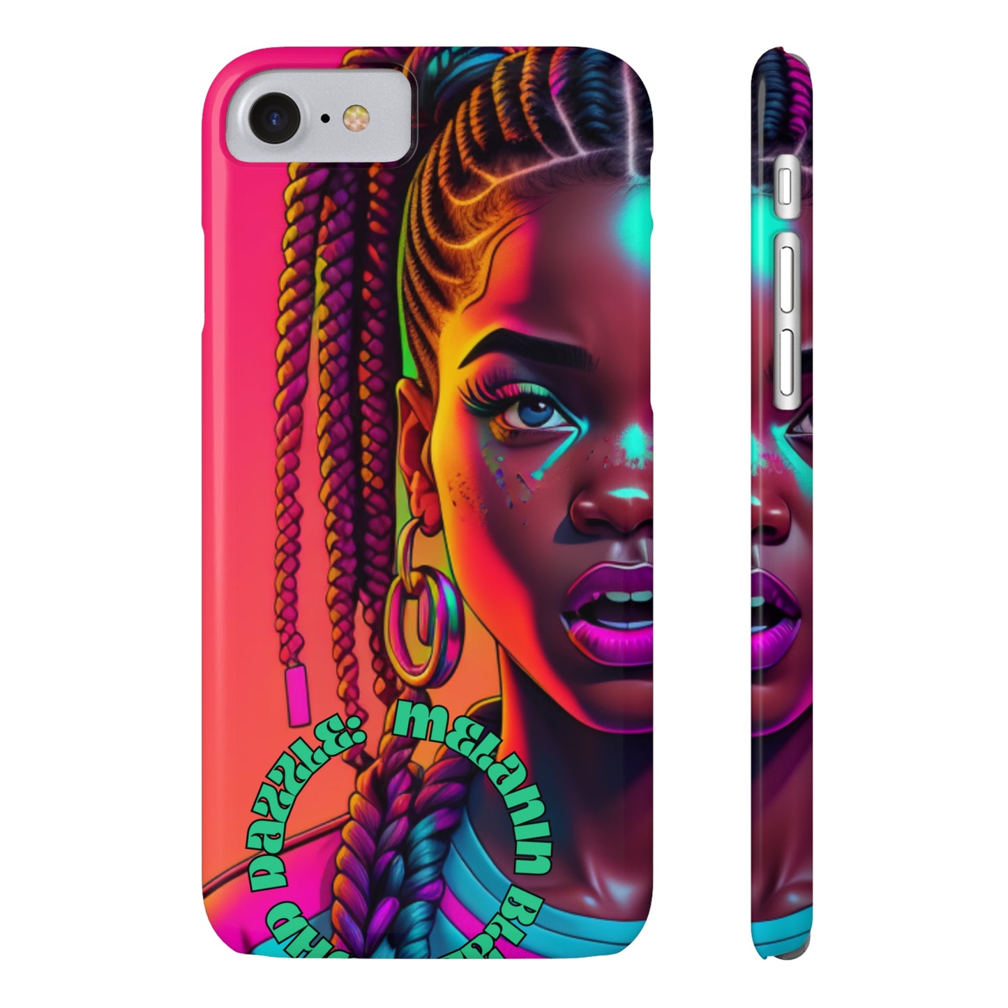 ADHD Dazzle - Melanin Blaze Slim Phone Cases