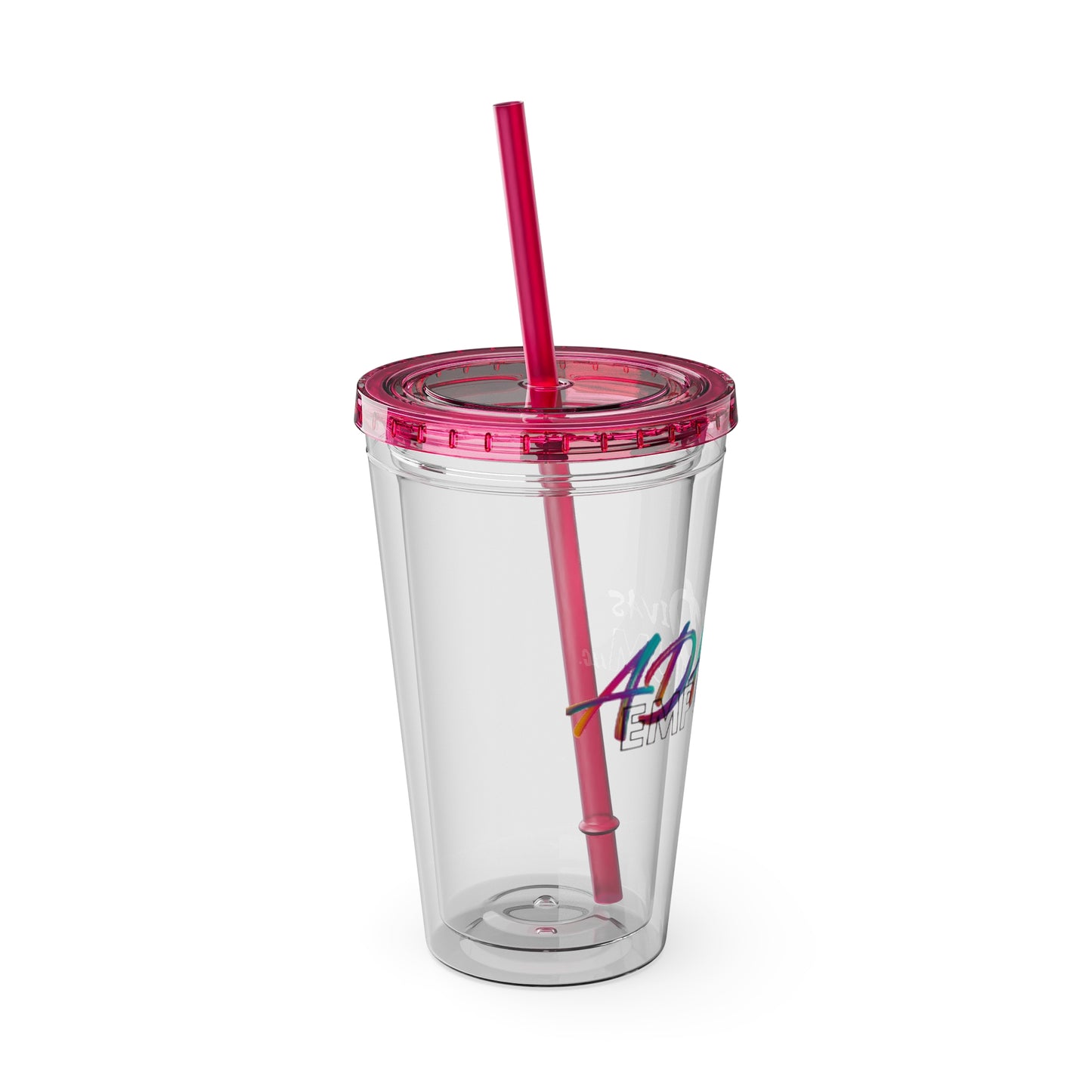 ADHDivas Emporium Sunsplash Tumbler with Straw, 16oz