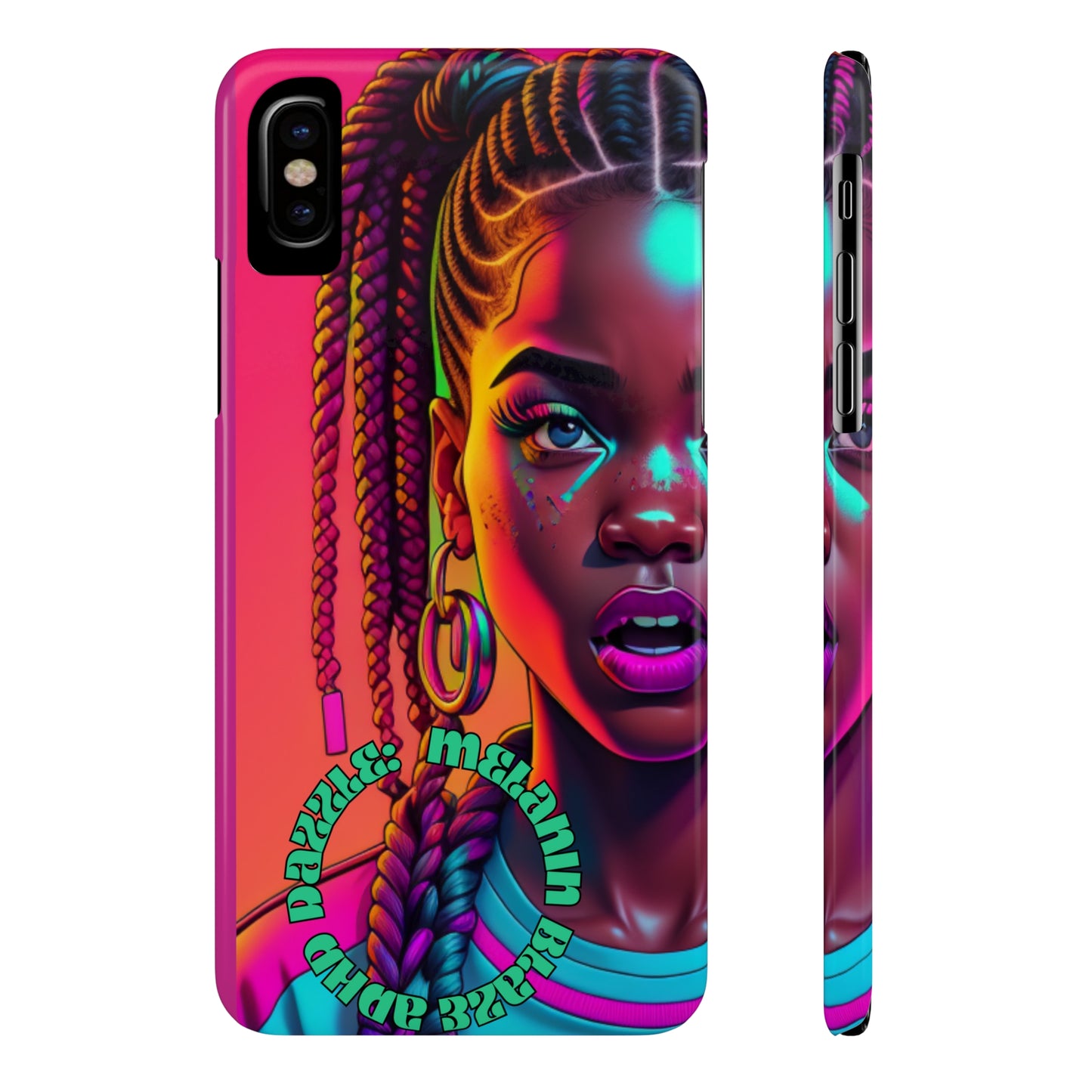 ADHD Dazzle - Melanin Blaze Slim Phone Cases