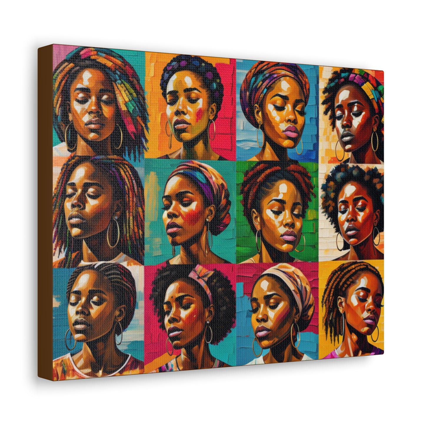 ADHD Excellence in Melanin Hue Canvas Gallery Wraps