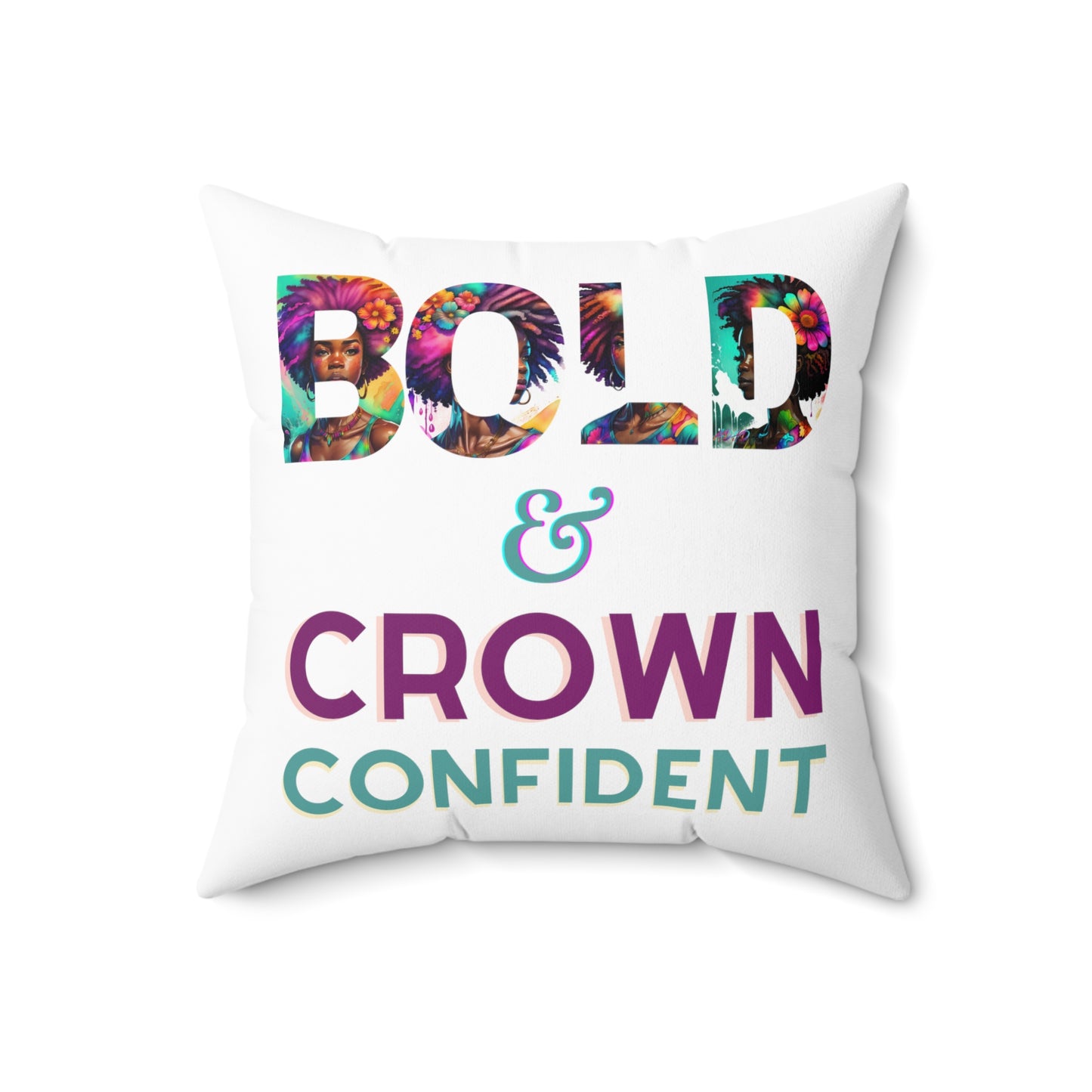 ADHD Crown Confidence - Spun Polyester Square Pillow