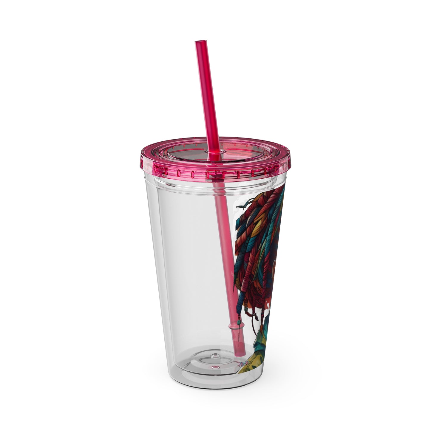 I Am Unique Sunsplash Tumbler with Straw, 16oz