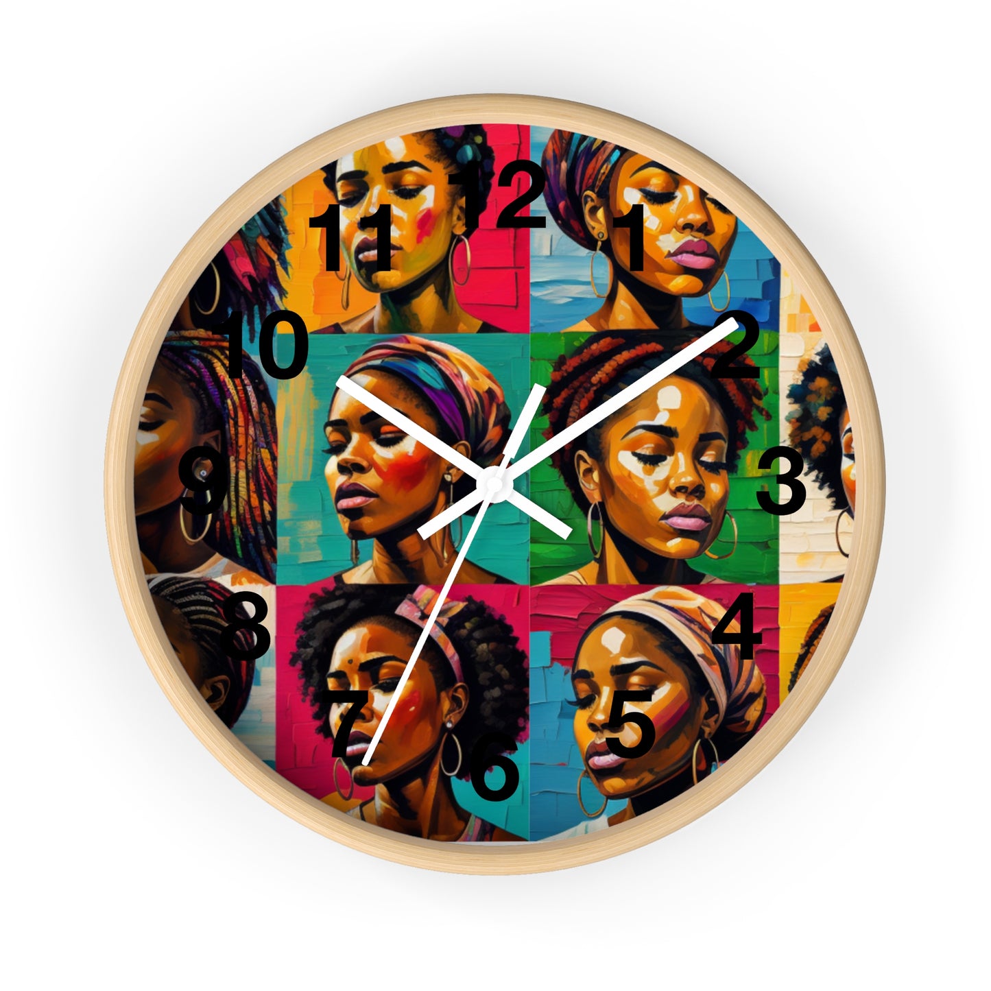 ADHD Excellence in Melanin Hue Wall Clock