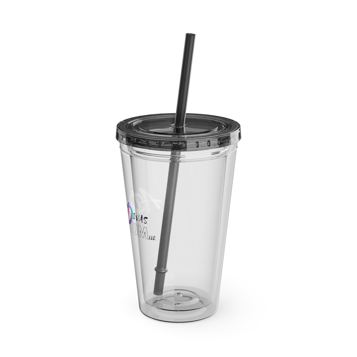 ADHDivas Emporium Sunsplash Tumbler with Straw, 16oz