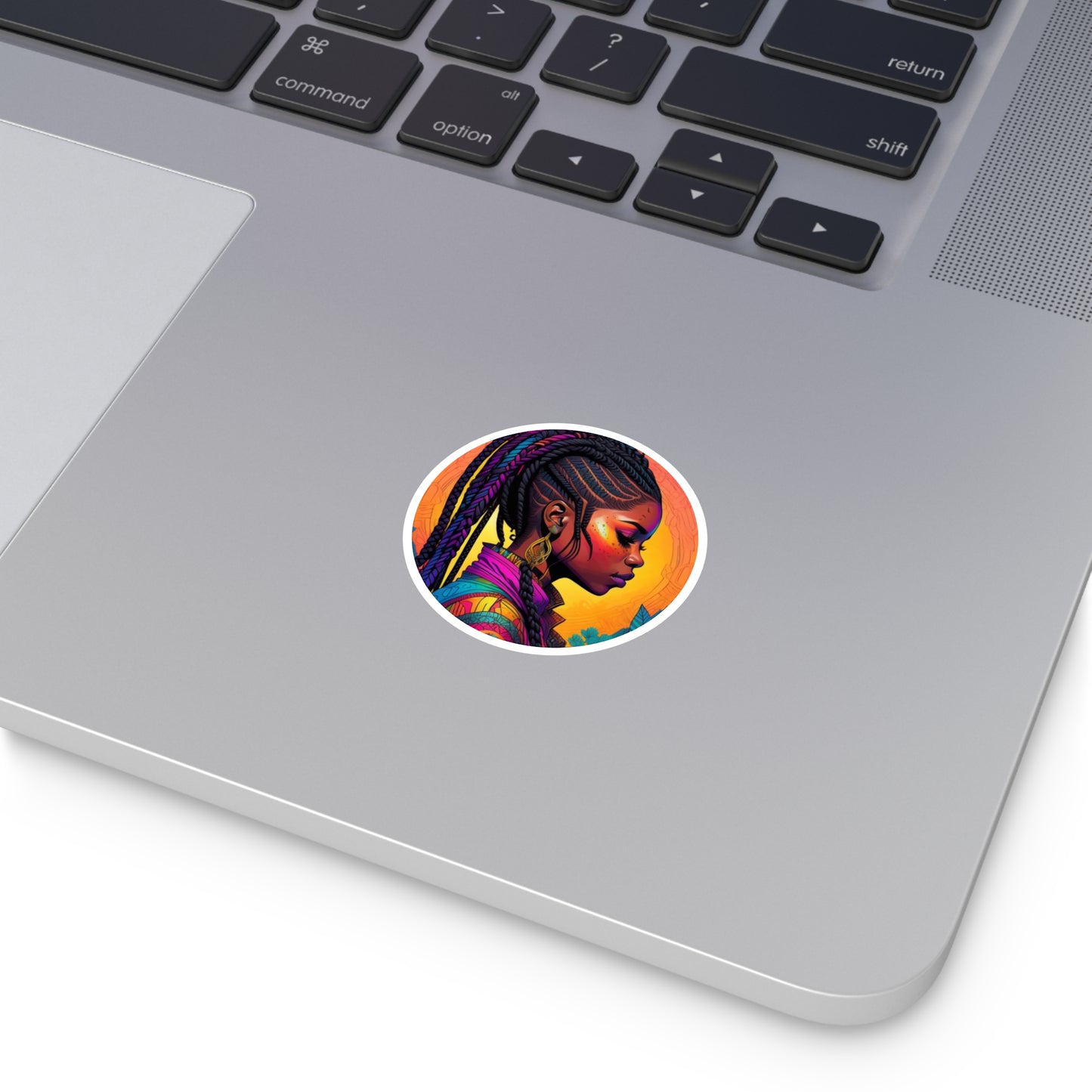 Melanin Brilliance, ADHD Drive - Round Stickers, Indoor\Outdoor