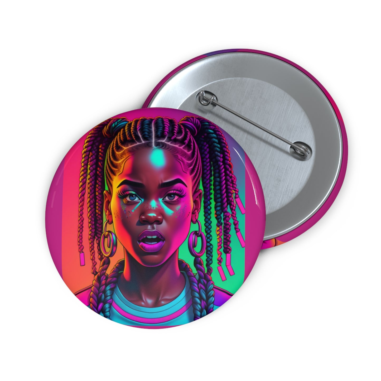 ADHD Dazzle - Melanin Blaze Custom Pin Buttons