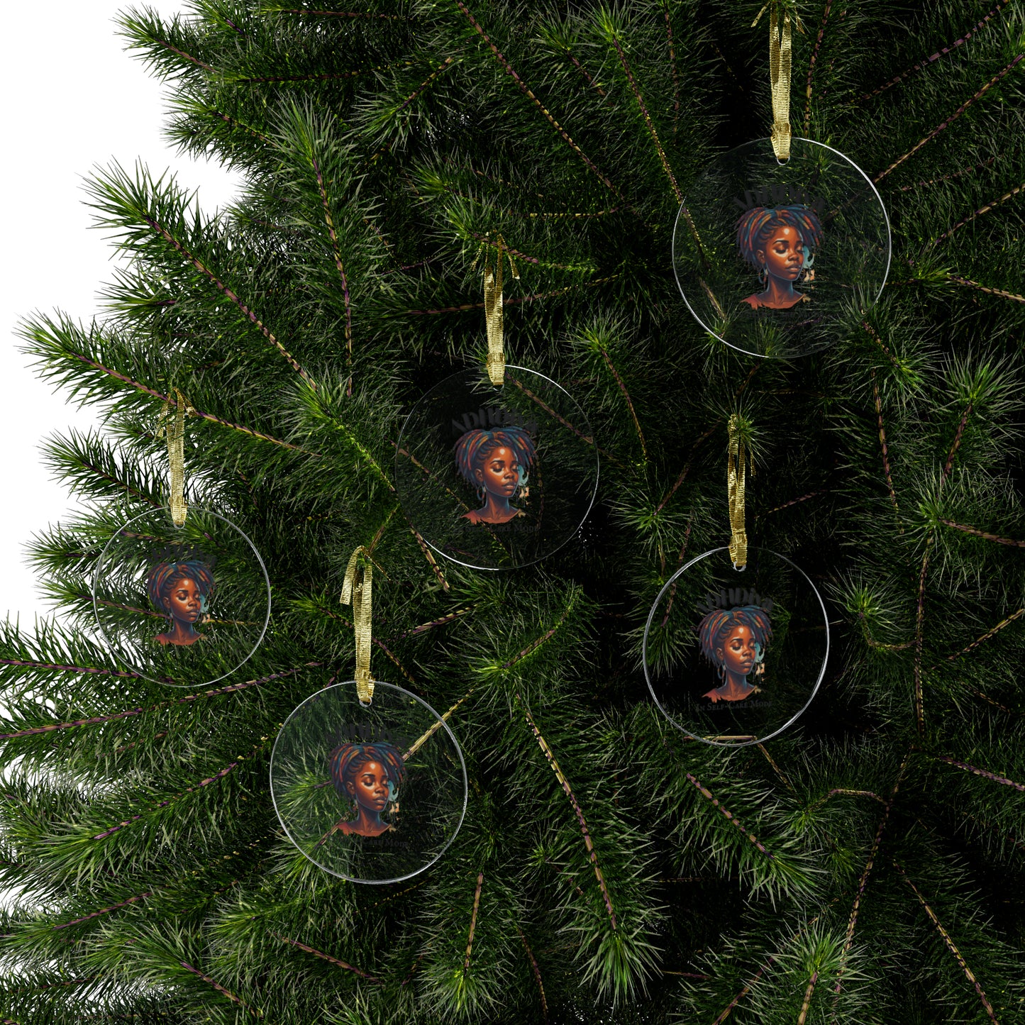 ADHDiva In Self-Care Mode Acrylic Privacy Ornaments