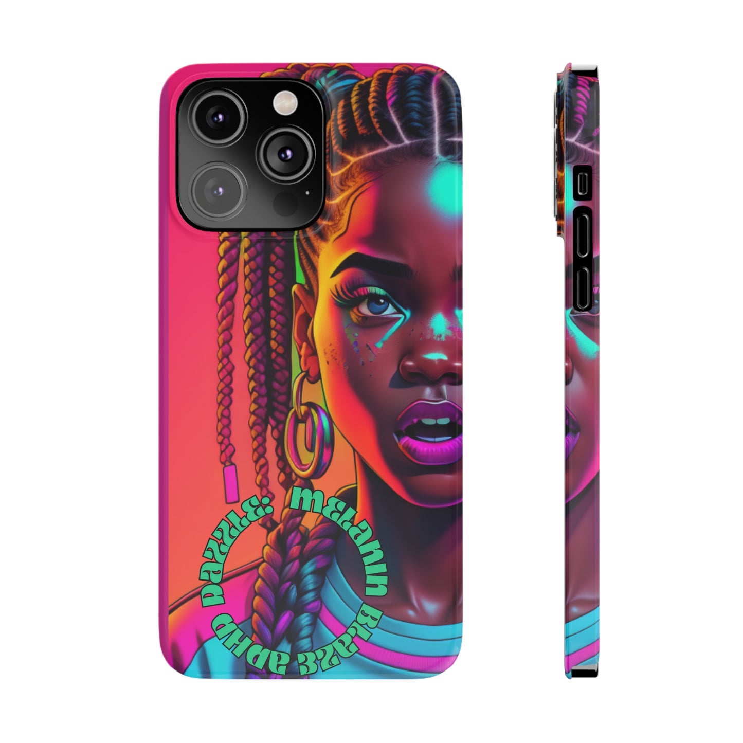 ADHD Dazzle - Melanin Blaze Slim Phone Cases