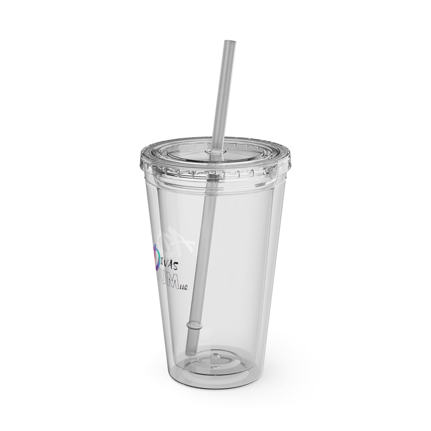 ADHDivas Emporium Sunsplash Tumbler with Straw, 16oz