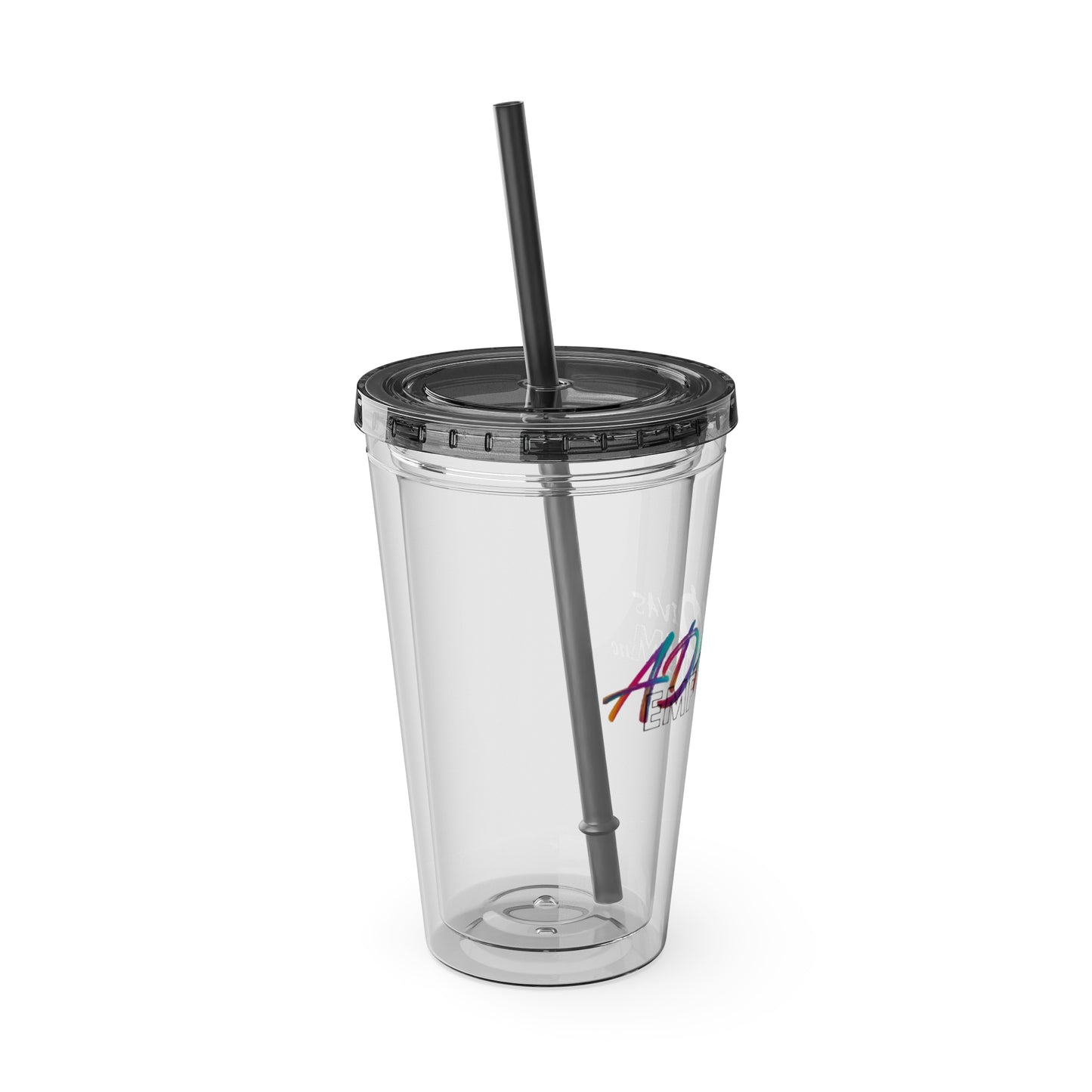 ADHDivas Emporium Sunsplash Tumbler with Straw, 16oz