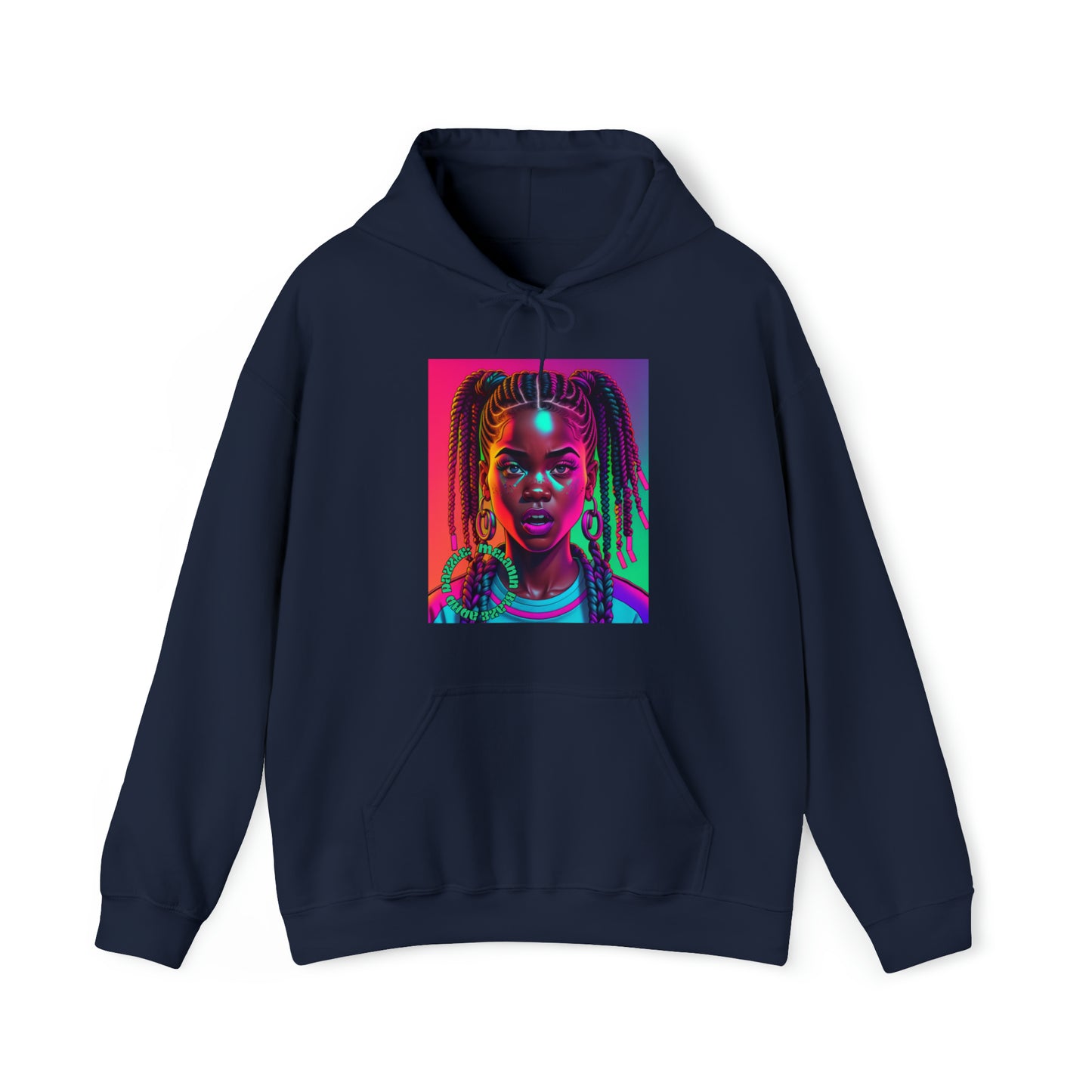 ADHD Dazzle - Melanin Blaze Unisex Heavy Blend™ Hooded Sweatshirt