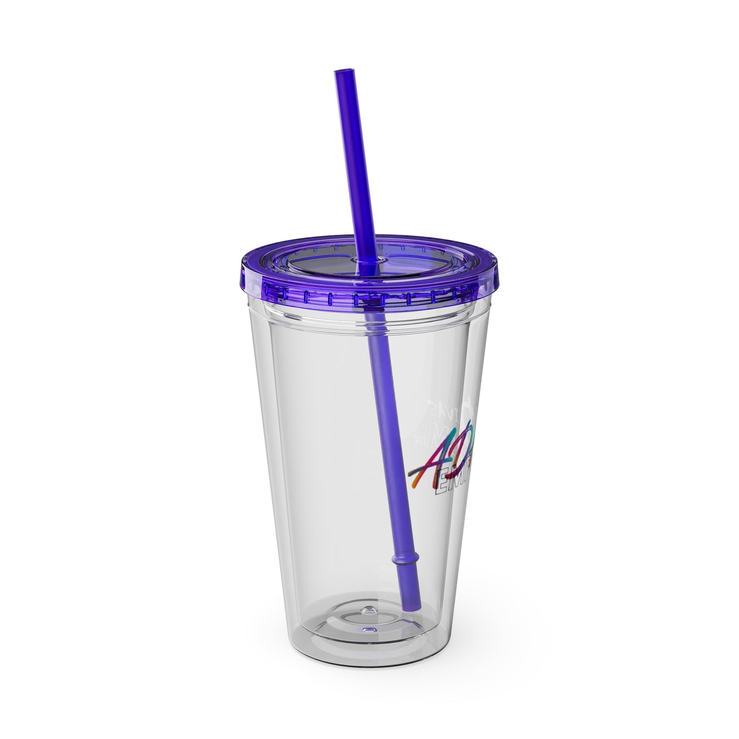 ADHDivas Emporium Sunsplash Tumbler with Straw, 16oz