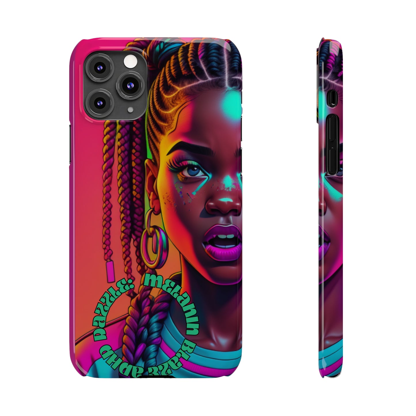 ADHD Dazzle - Melanin Blaze Slim Phone Cases