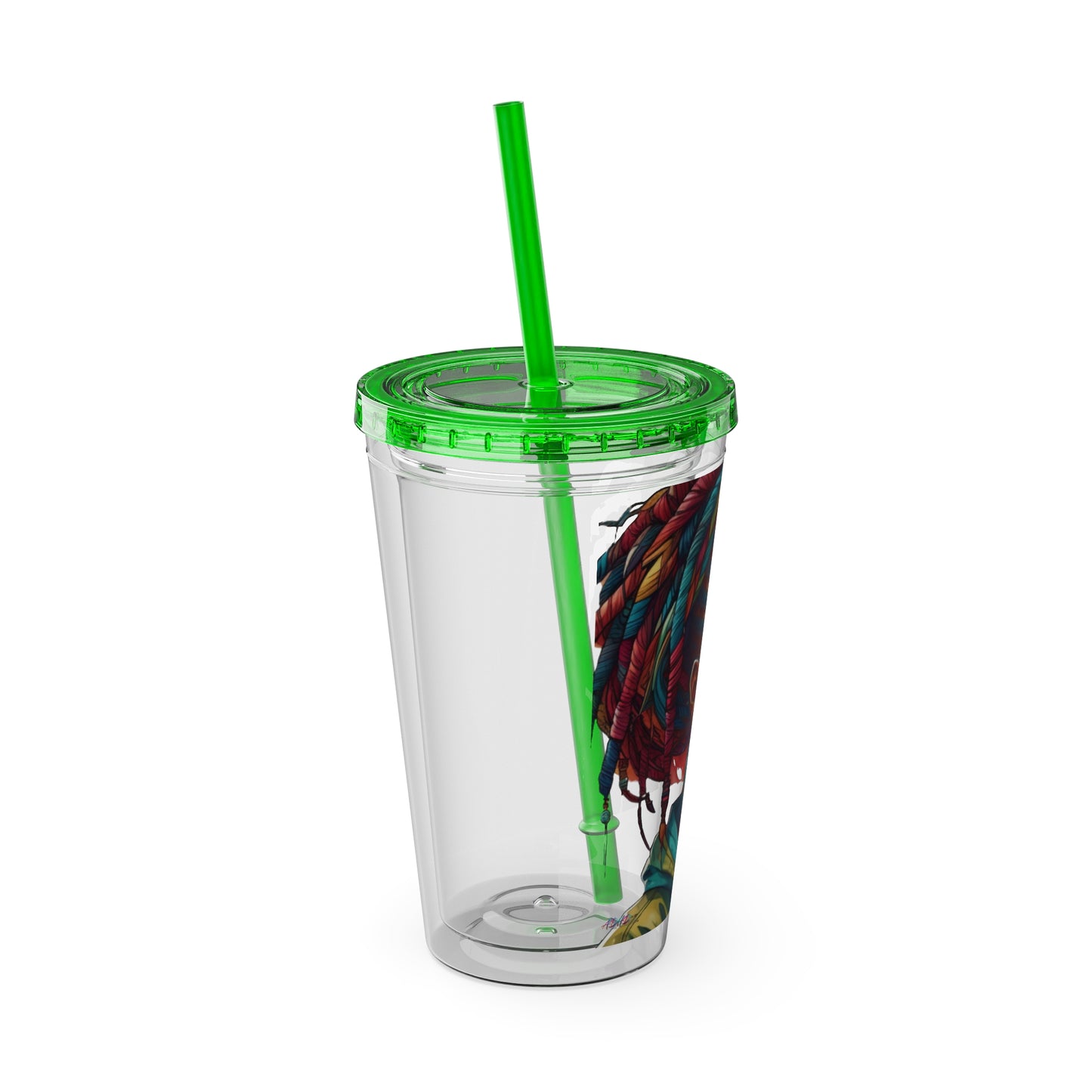 I Am Unique Sunsplash Tumbler with Straw, 16oz