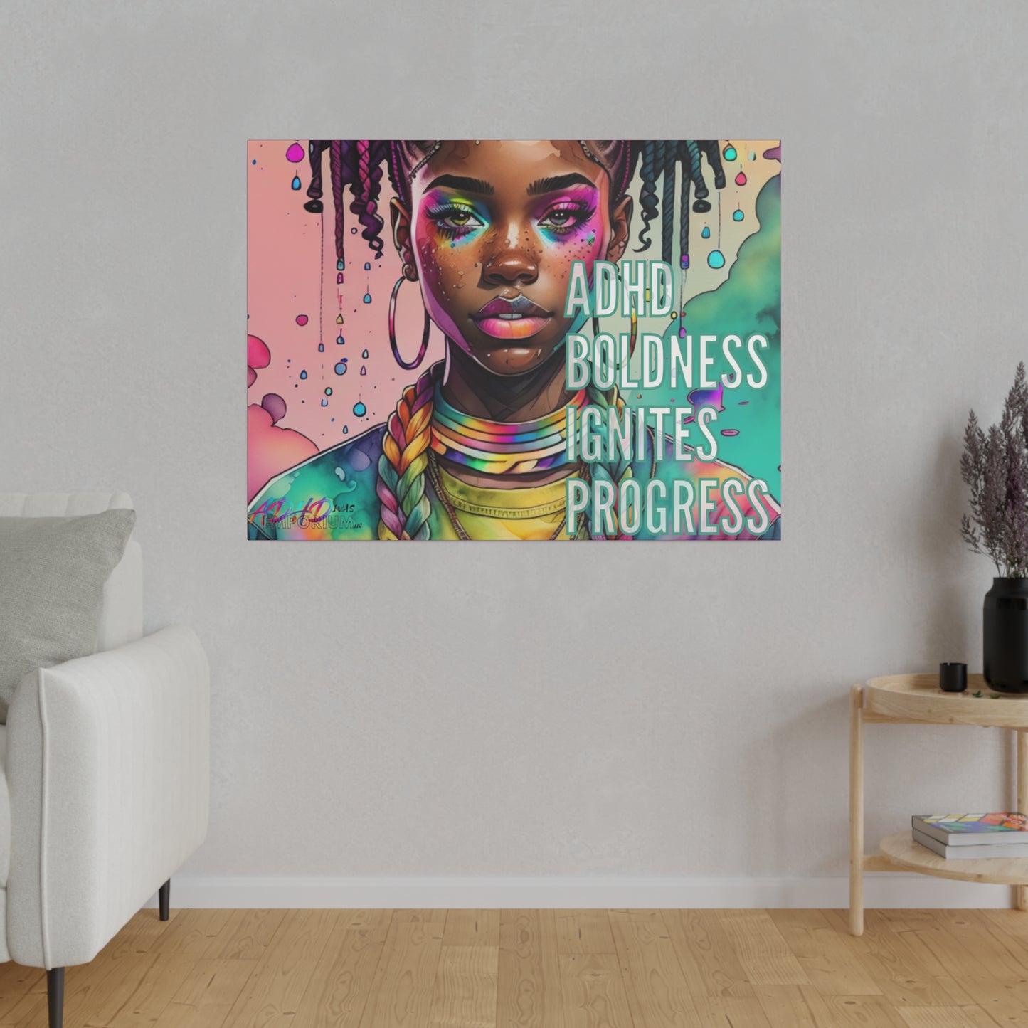 ADHD BOLDNESS Matte Canvas, Stretched, 0.75"