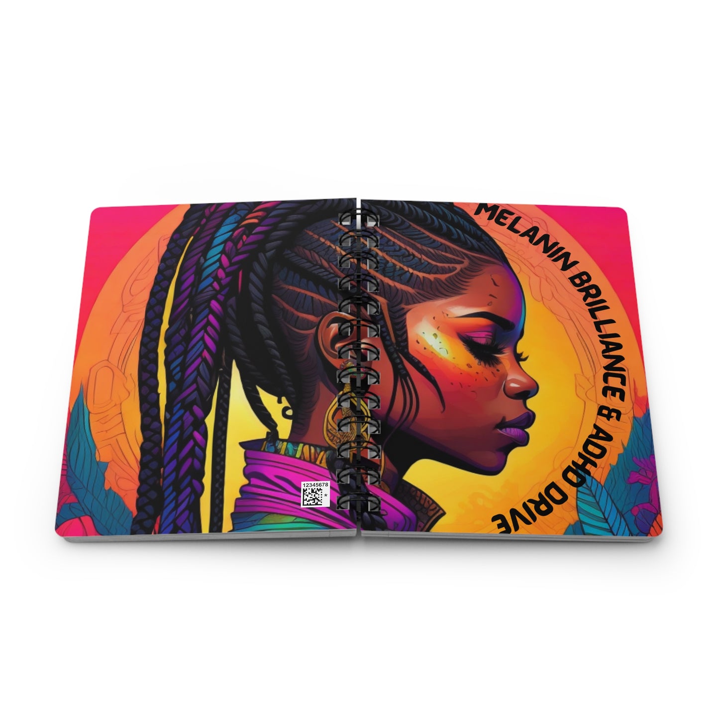 Melanin Brilliance - ADHD Drive Spiral Bound Journal