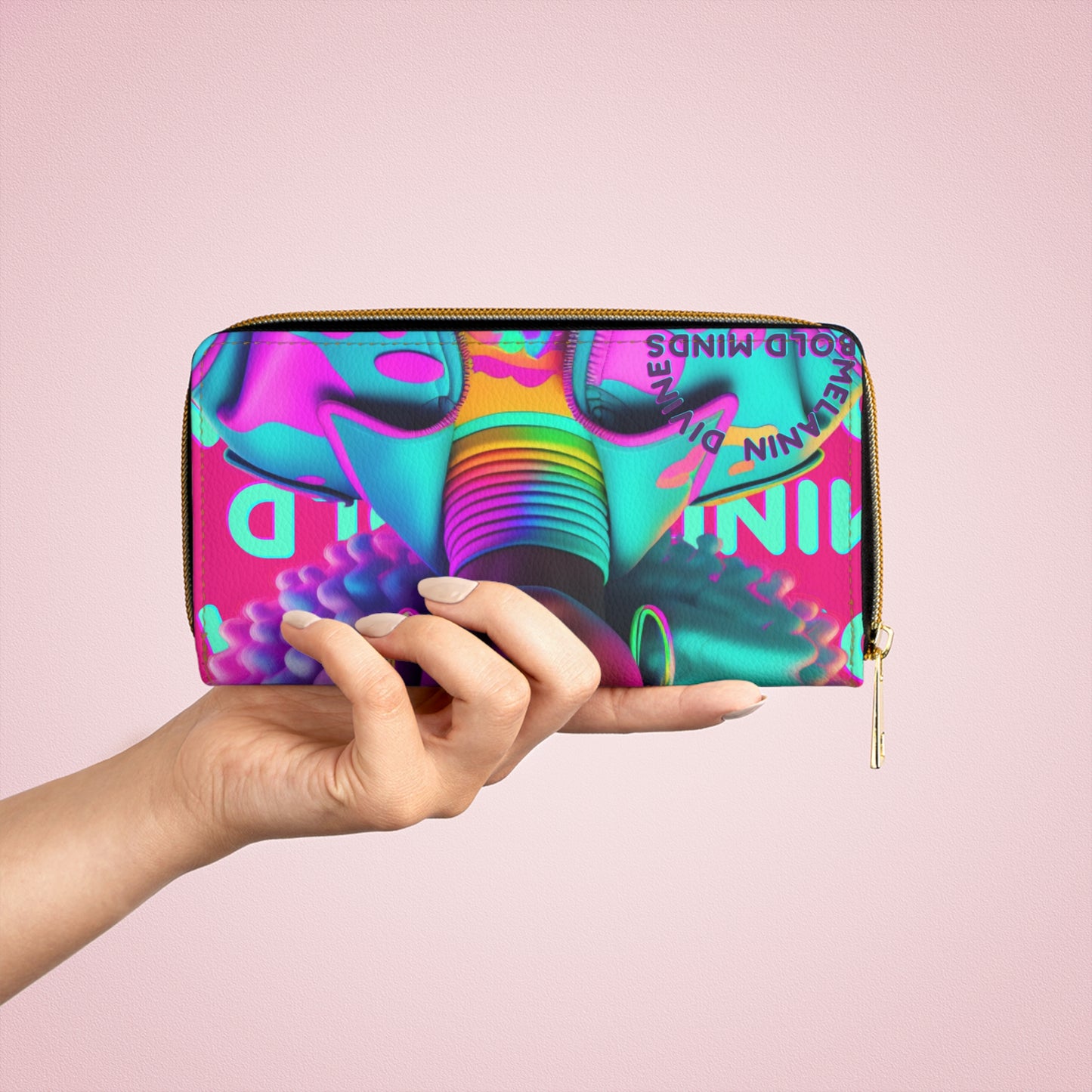 Bold Minds - Melanin Divine Zipper Wallet