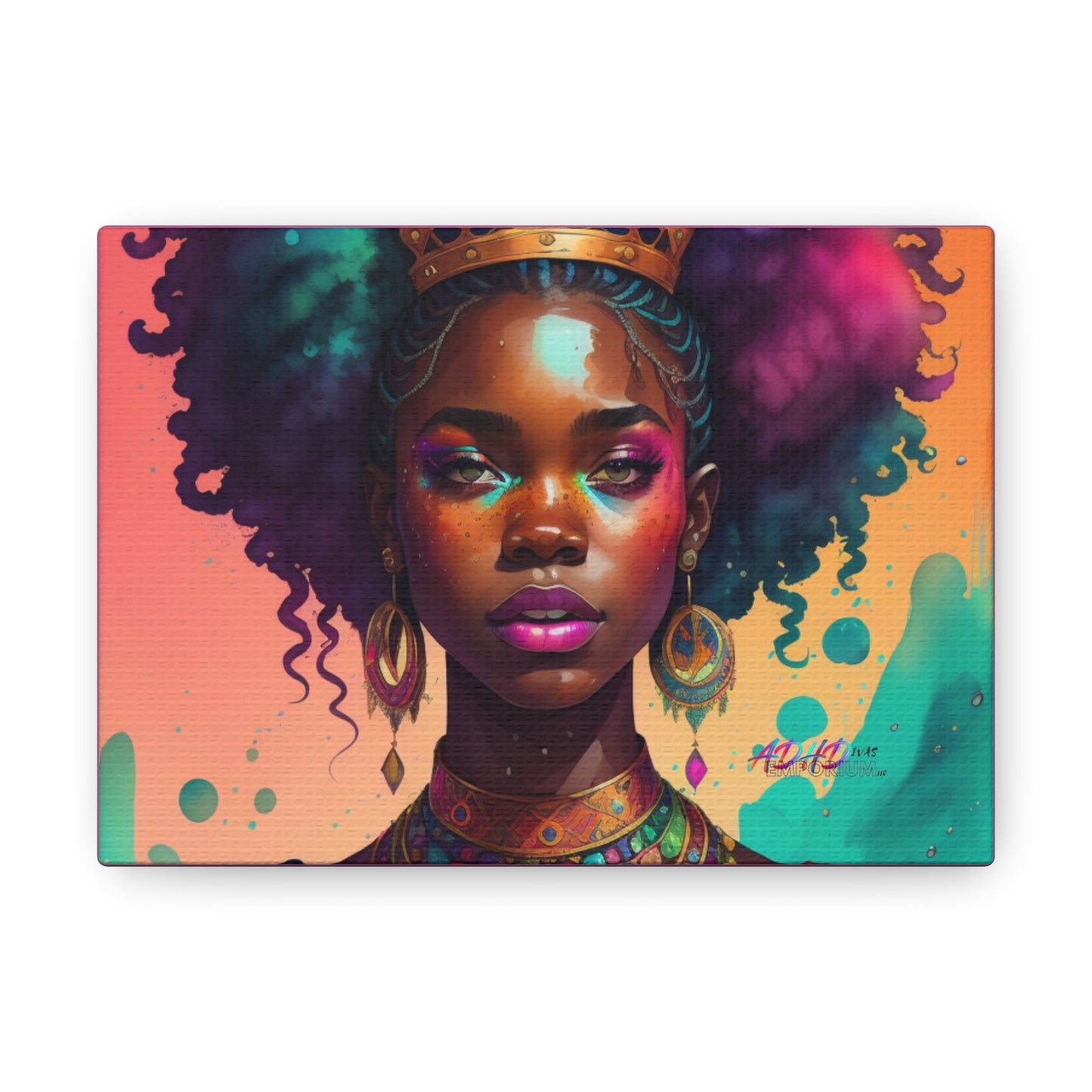 Melanated ADHD Queen Gallery Wraps