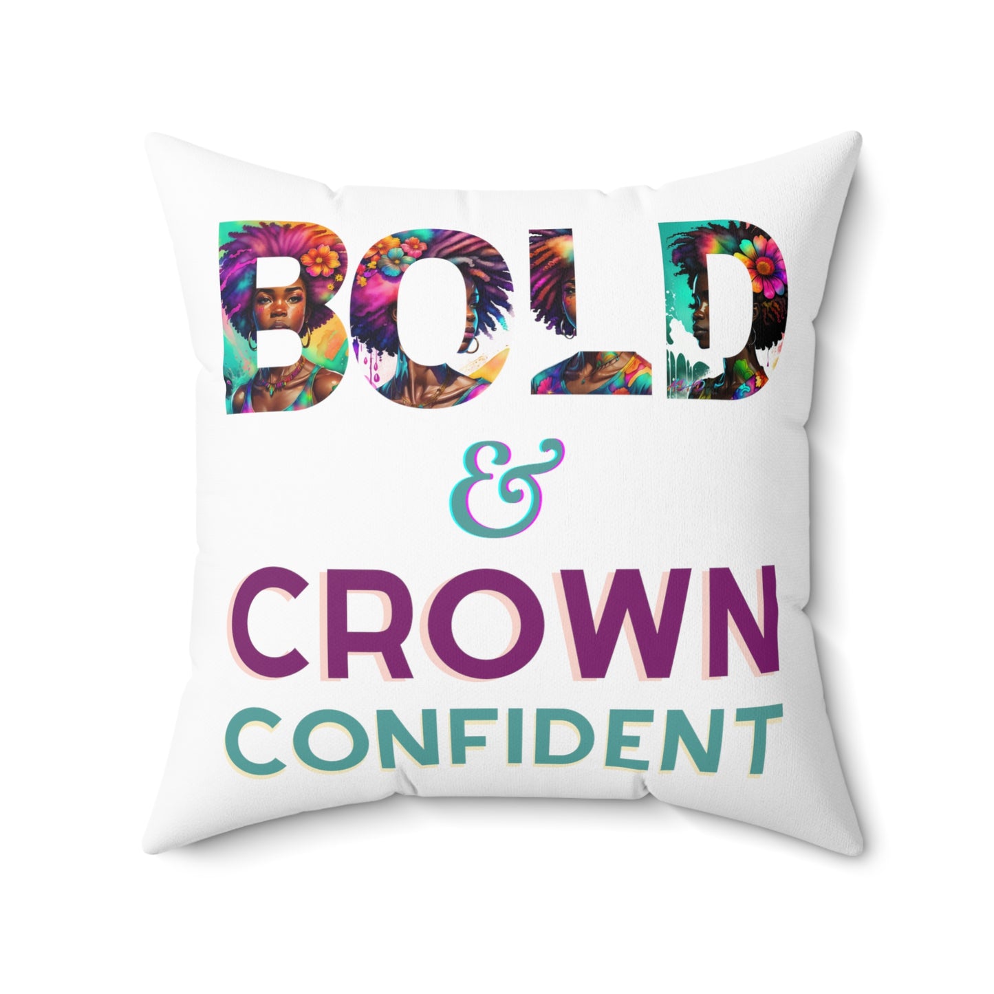 ADHD Crown Confidence - Spun Polyester Square Pillow