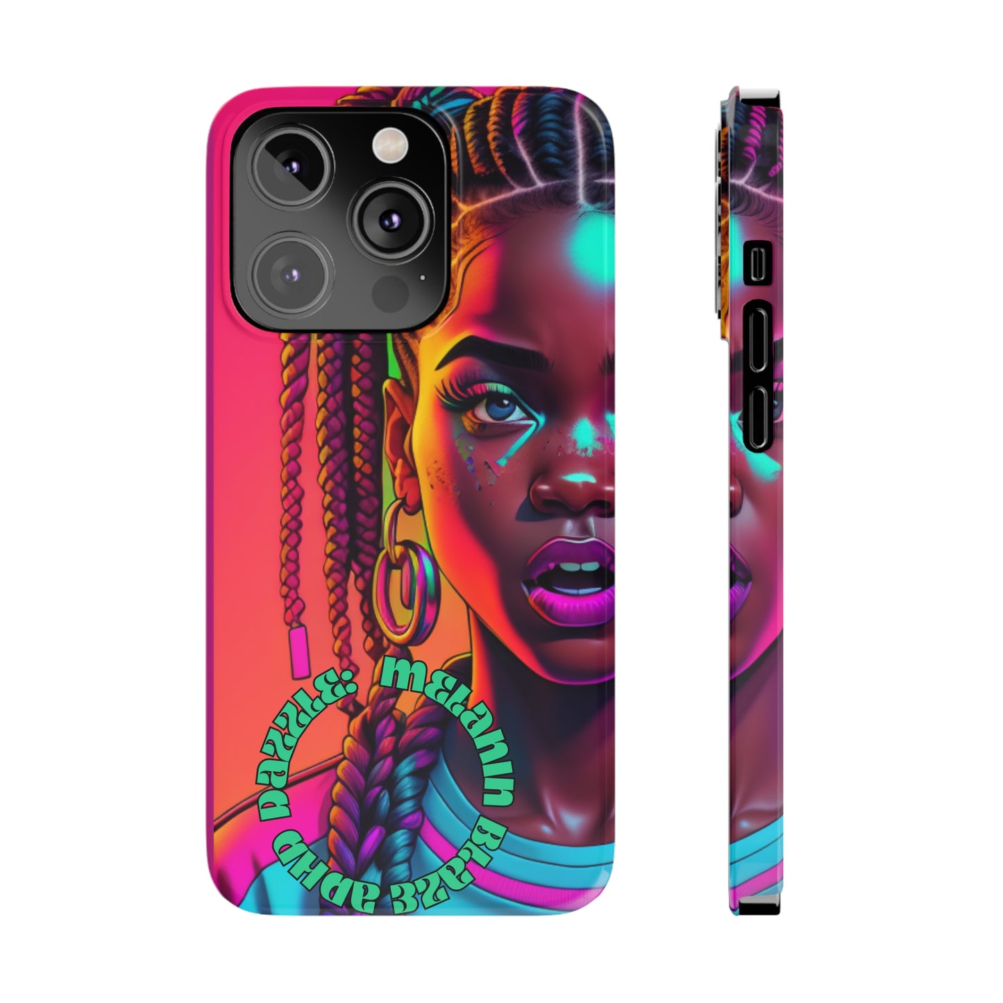 ADHD Dazzle - Melanin Blaze Slim Phone Cases