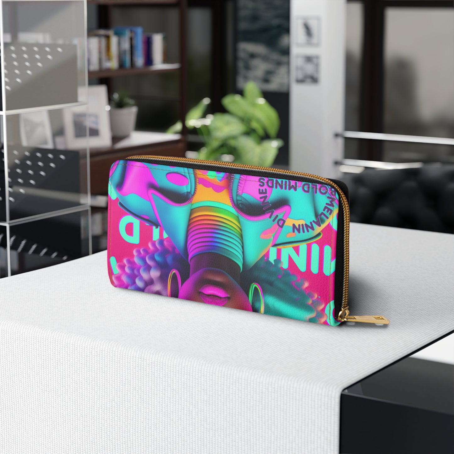 Bold Minds - Melanin Divine Zipper Wallet