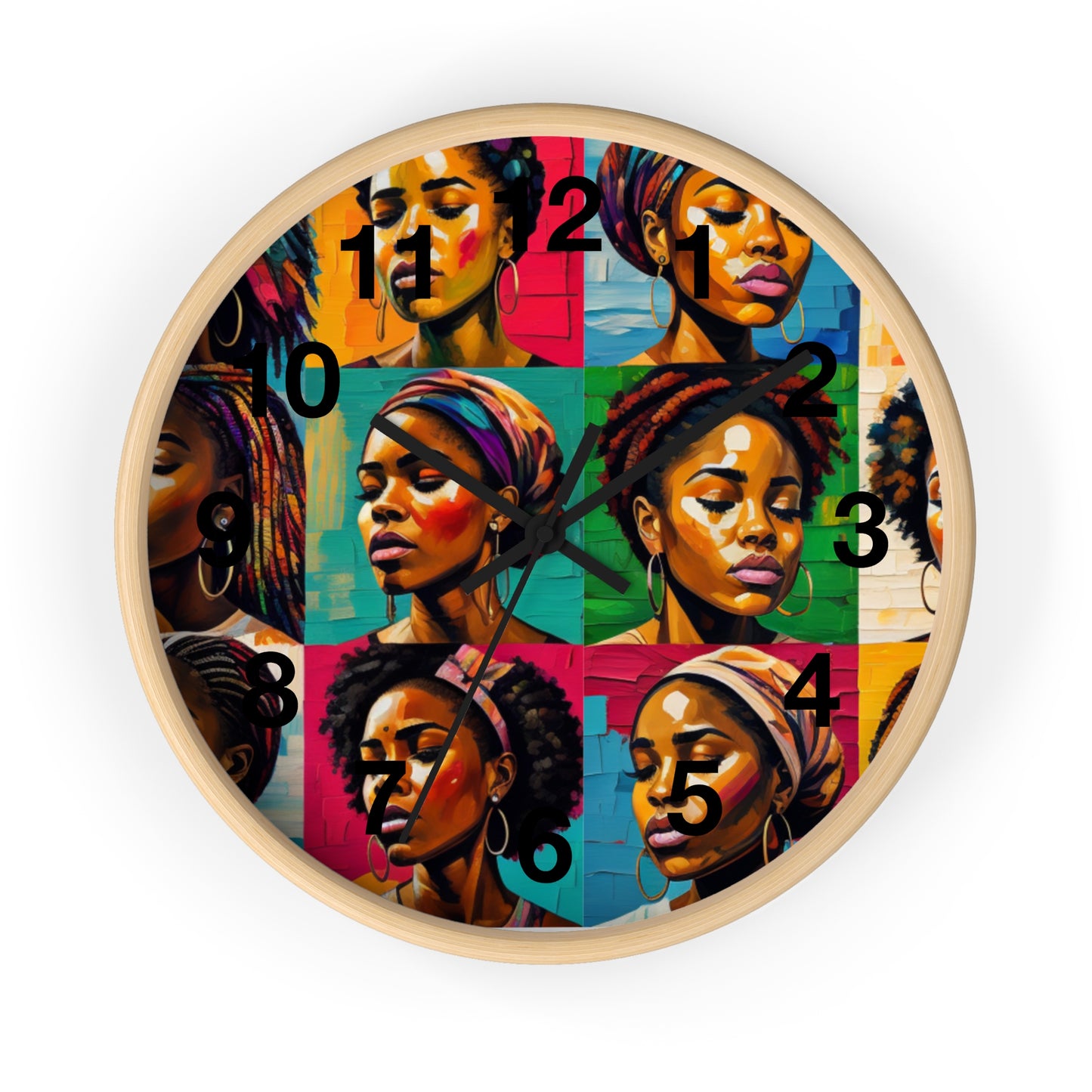 ADHD Excellence in Melanin Hue Wall Clock