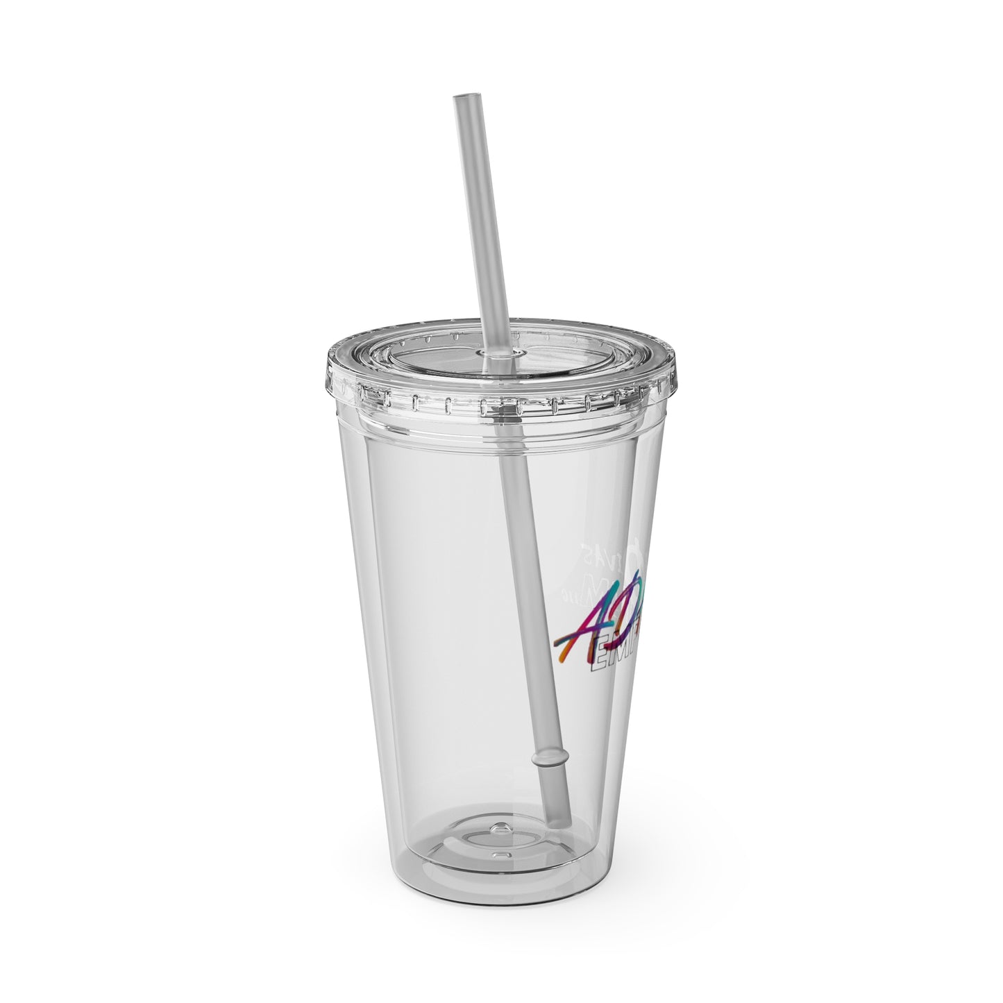 ADHDivas Emporium Sunsplash Tumbler with Straw, 16oz