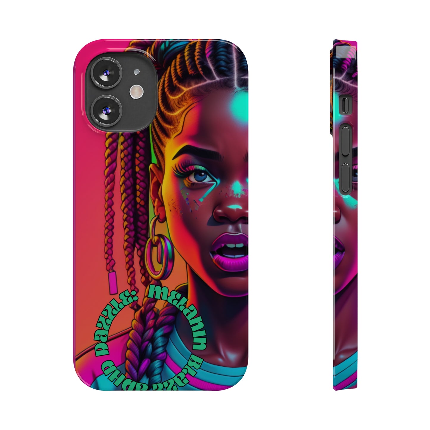 ADHD Dazzle - Melanin Blaze Slim Phone Cases