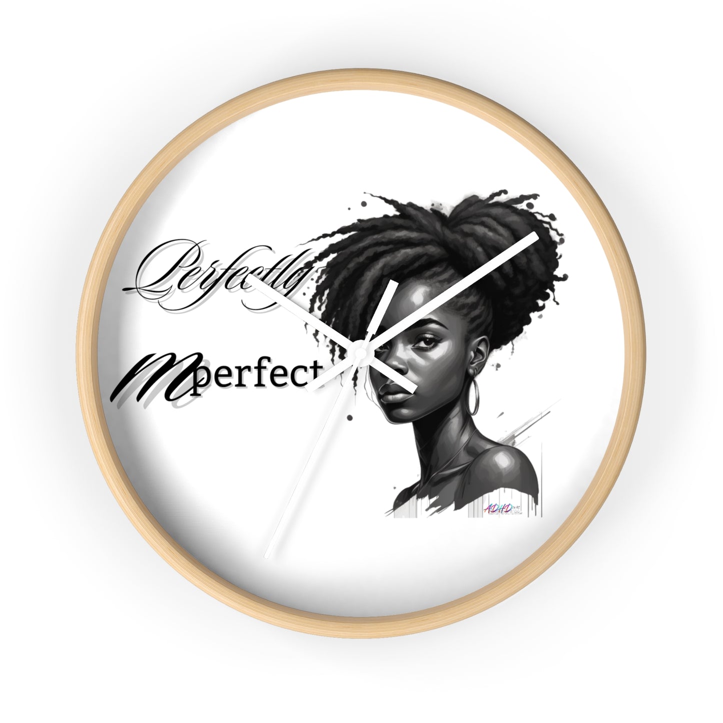 Perfectly Mperfect Wall Clock