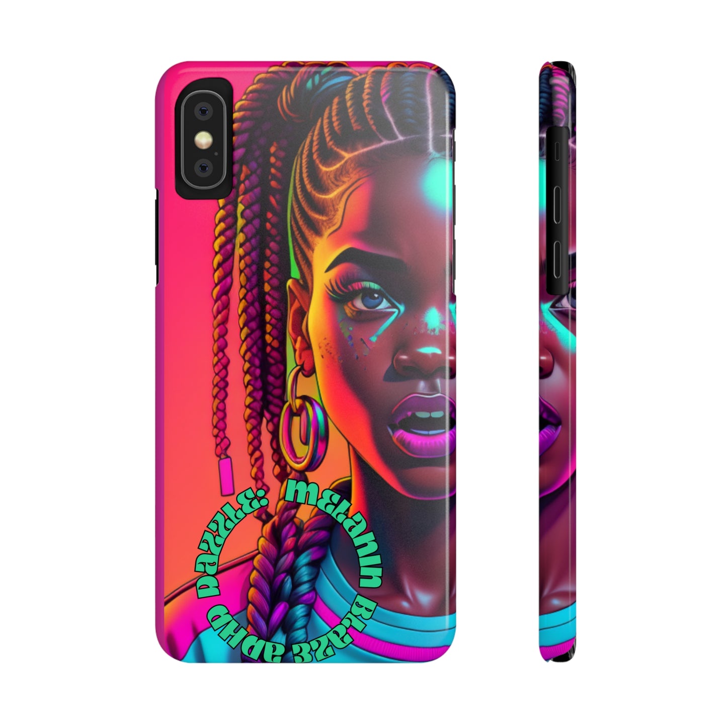 ADHD Dazzle - Melanin Blaze Slim Phone Cases