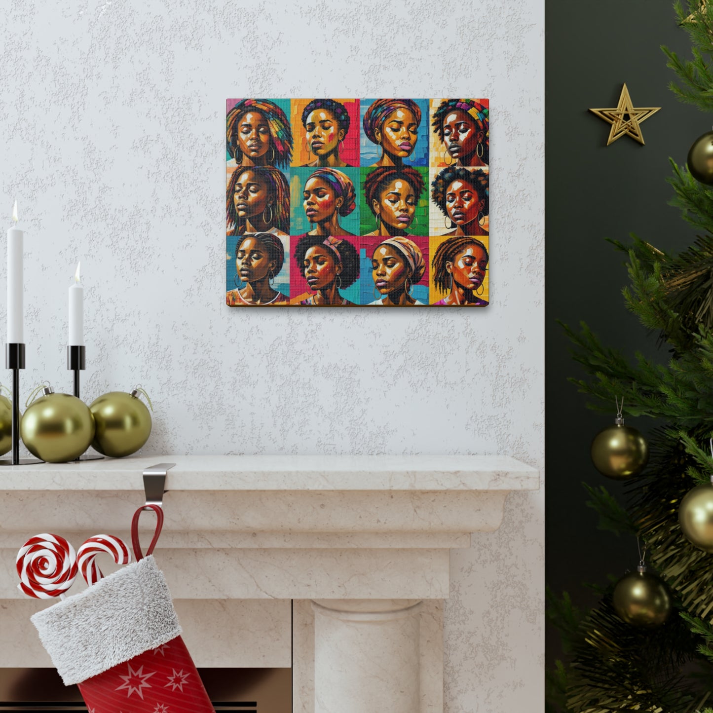 ADHD Excellence in Melanin Hue Canvas Gallery Wraps