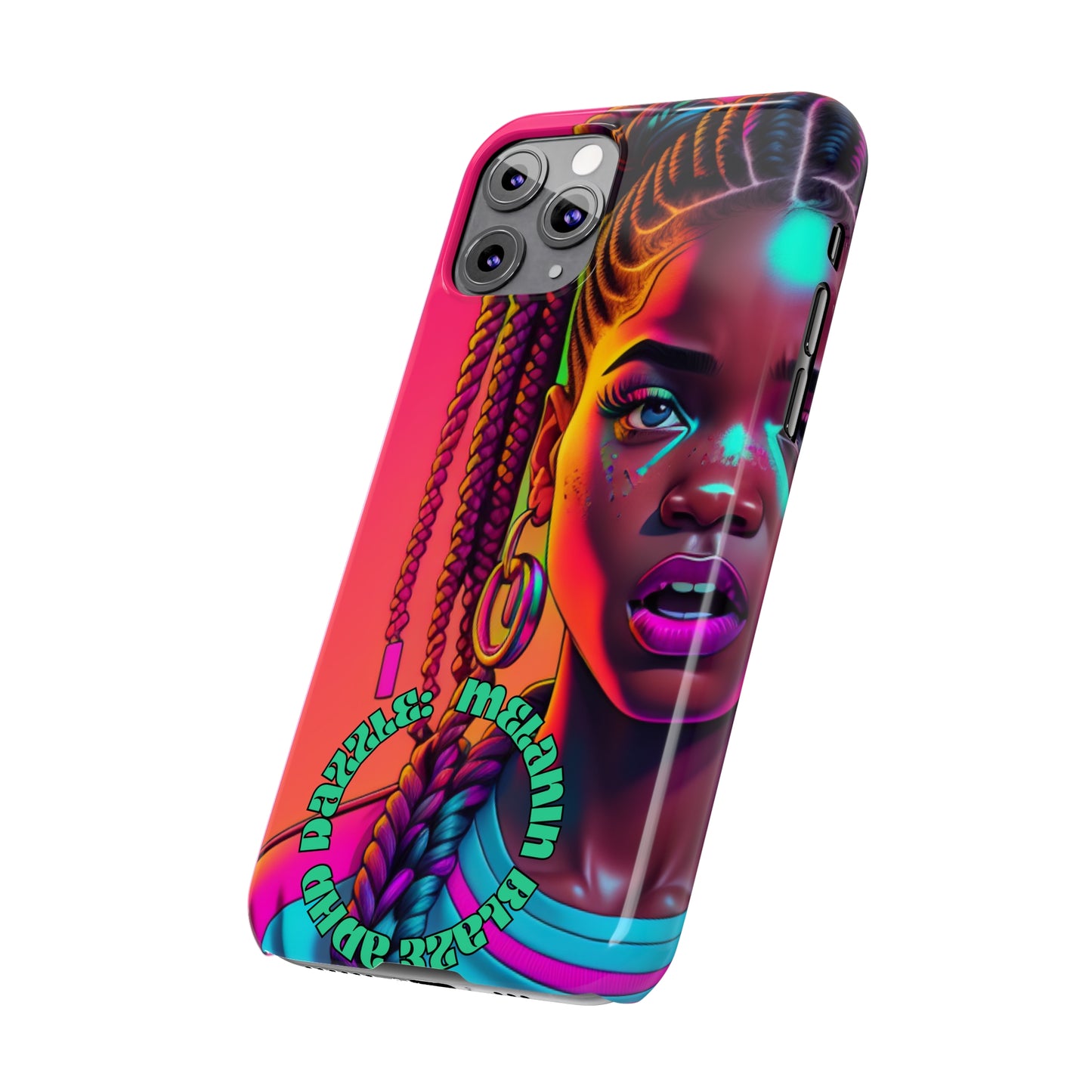 ADHD Dazzle - Melanin Blaze Slim Phone Cases