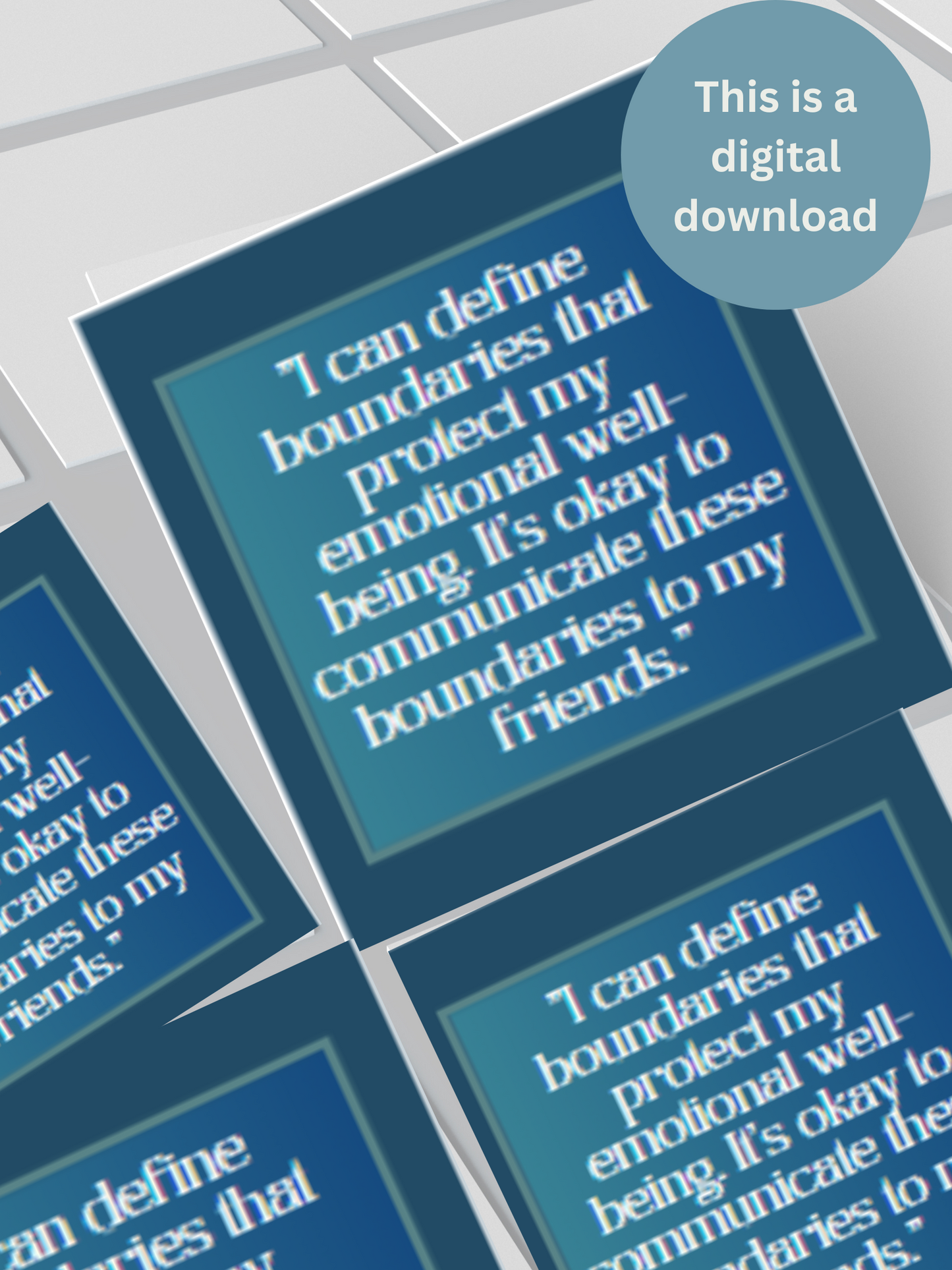 "Peaceful Conversations Card Deck" Digital Download