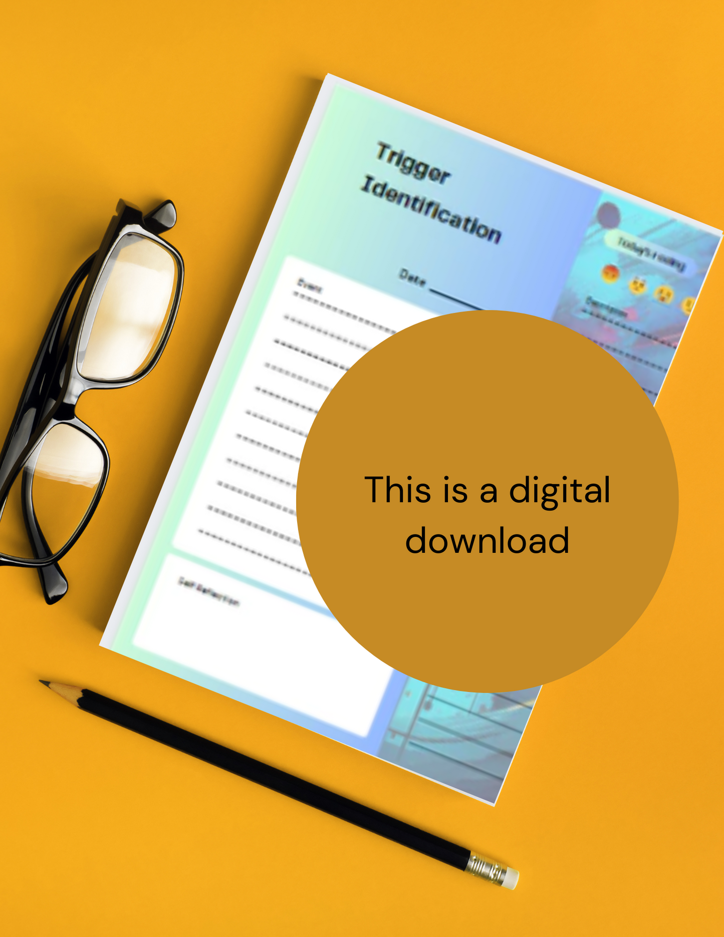 ADHD Trigger Identification Sheets/Digital Downloads